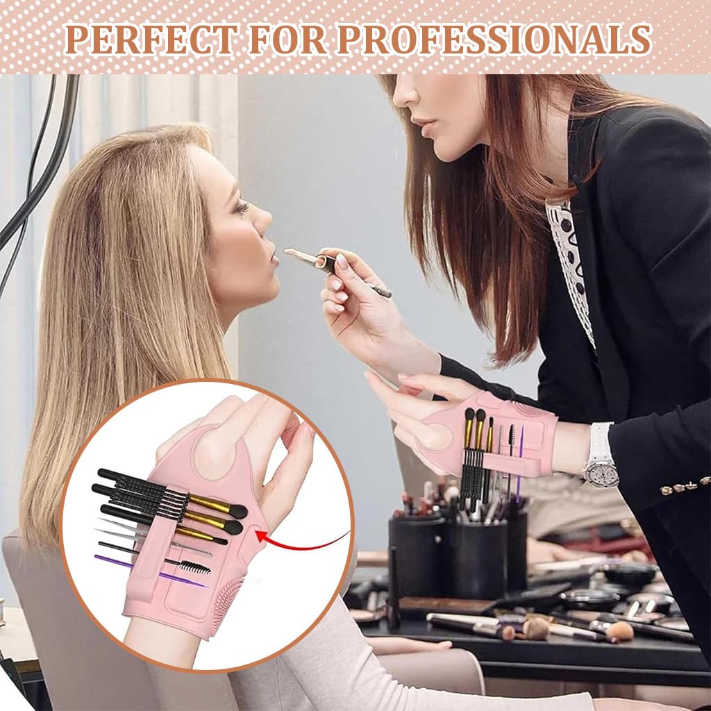MAYCREATE Multi Makeup Tool Organizer Wristband Professional Makeup Artists Supplies Foundation Palette Wearable Silicone Makeup Assistance Makeup Tool Organizer for Makeup Brushes, Clips MAYCREATE Multi Makeup Tool Organizer Wristband Professional Makeup Artists Supplies Foundation Palette Wearable Silicone Makeup Assistance Makeup Tool Organizer for Makeup Brushes, Clips